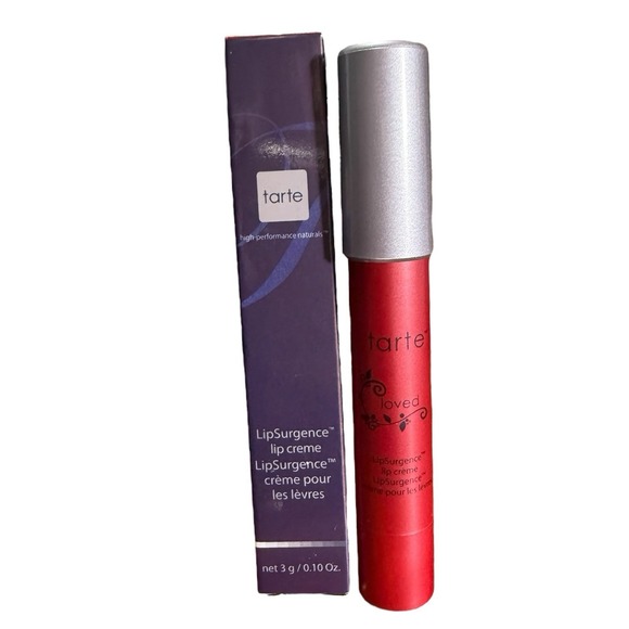 tarte Other - Tarte Lipsurgence Hydrating Lip Creme "Loved" (sheer cherry wine) Full Size RARE